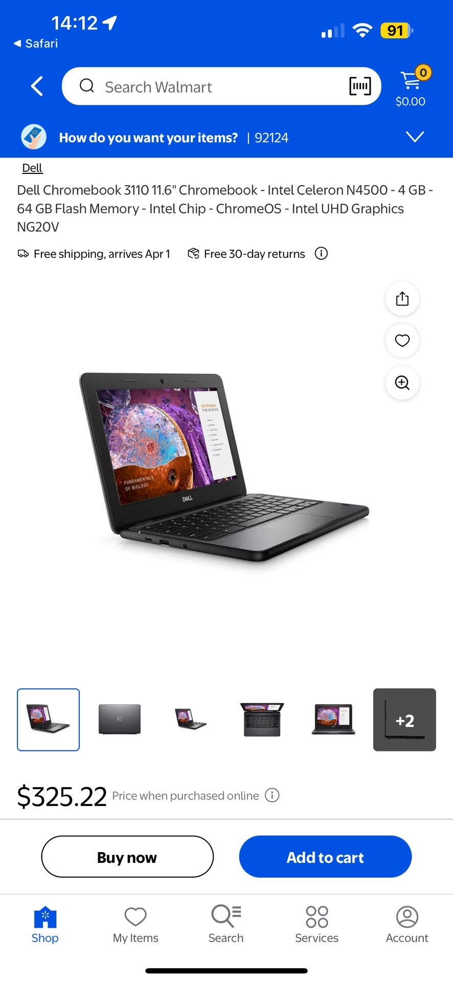 Dell Chromebook 3110 11.6" Chromebook Touchscreen- Intel Celeron N4500 - 4 GB - 64 GB Flash Memory - Intel Chip - ChromeOS - Intel UHD Graphics NG20V