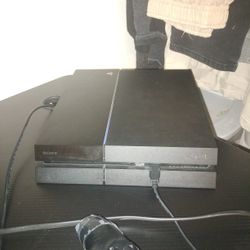 Ps4 And Box With Controller, Cords, And Madden 21