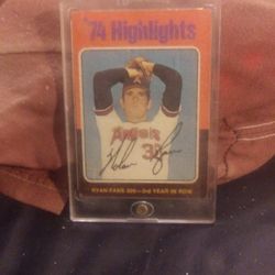 Signed Nolan Ryan #5