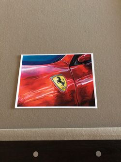 Ferrari poster art print