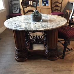 Round Table With Granite Top