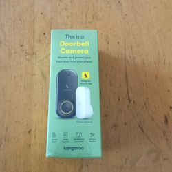 Kangaroo Smart Doorbell Camera And Chime Home Security