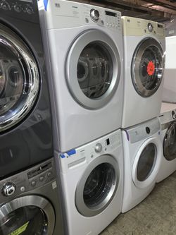 LG front load washer and electric dryer working perfectly with 4 months warranty