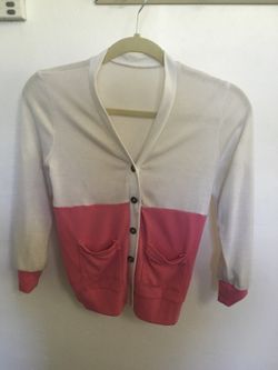 White and pink lite jacket