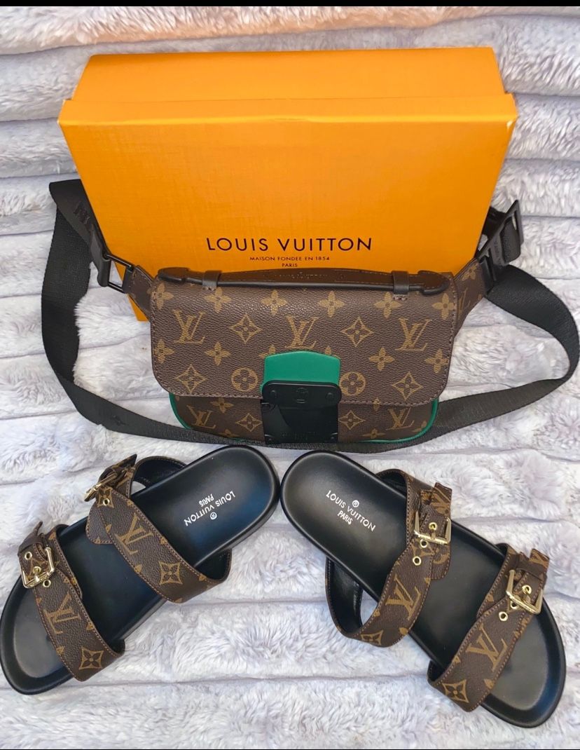 LV Waist Bag & Sandal Set 