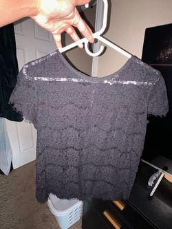 Lace see thru shirt
