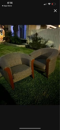 Plush arm chairs