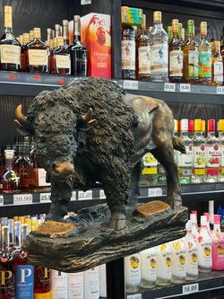 Limited Edition Buffalo Distillery Statue With Stand