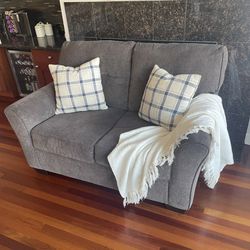 Small Grey Loveseat Couch