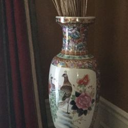 Peacock Vase