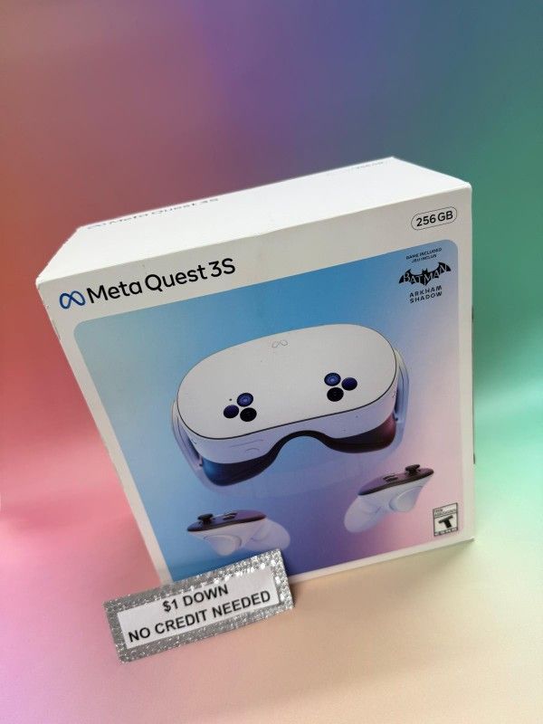 Meta Quest 3s Brand New Gaming Console - Only $1 Today Pay The Rest Later!