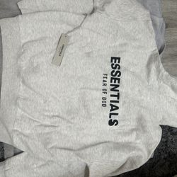 Essentials hoodie light oat