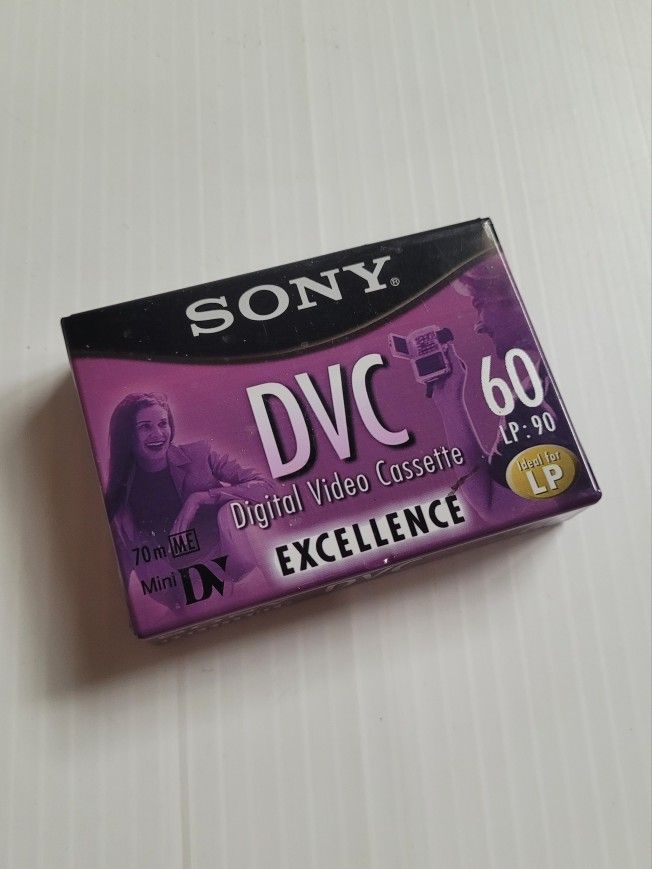 Sony DVC Mini-DV60 (LP 90) EXCELLENCE 60 Min Blank Tape New Sealed