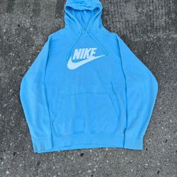 Blue nike athletic hoodie