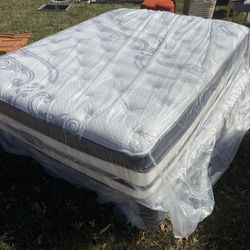 Queen Size Mattress and Box Spring Including Frame 
