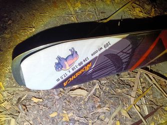 Vortica Nemesis women's snow skis, with salomon hardware, great shape