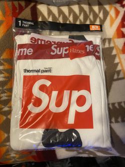 Supreme Bones Thermal Pants White Size Medium