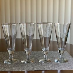 Princess House Heritage Pilsner Glasses #442 (Set Of 4)