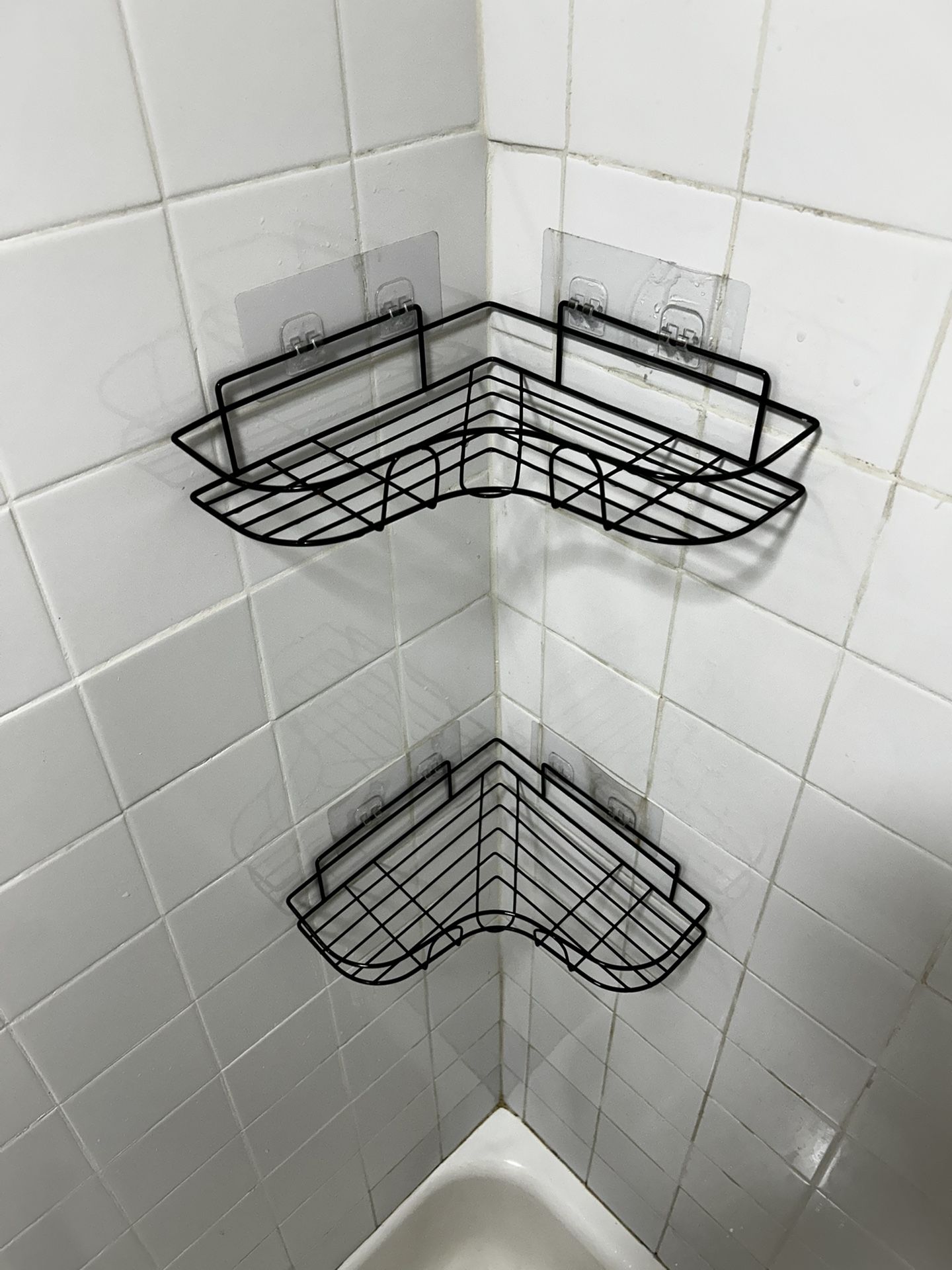 Moving Sale – 2pc Corner Wall-Mounted Bathroom Shelf – Like New – Now $13 (Orig. $33)