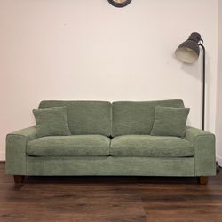 Mid-Century Green Couch