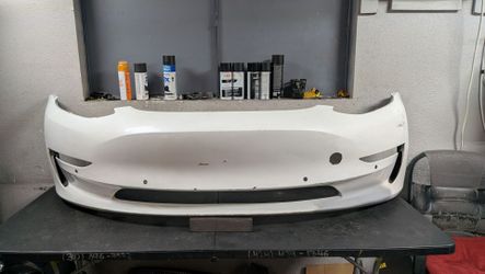 2017-2018-2019-2020 TESLA MODEL 3 FRONT BUMPER OEM USED #10822