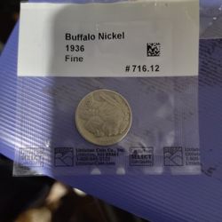 1936 Fine Grade Buffalo Nickel