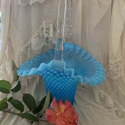 Large 15” Tall Fenton Basket