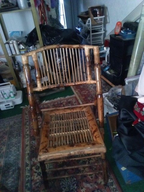 Two Beautiful Bamboo Folding Chairs