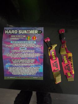 Hard Summer  VIP wristbands