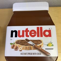 New Nutella Jar Tin Box Empty