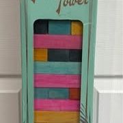 Toppling Tower Wood Block Stacking Great Garden Games Jenga-like just $25 