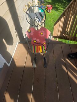 Metal boy pot stand holder