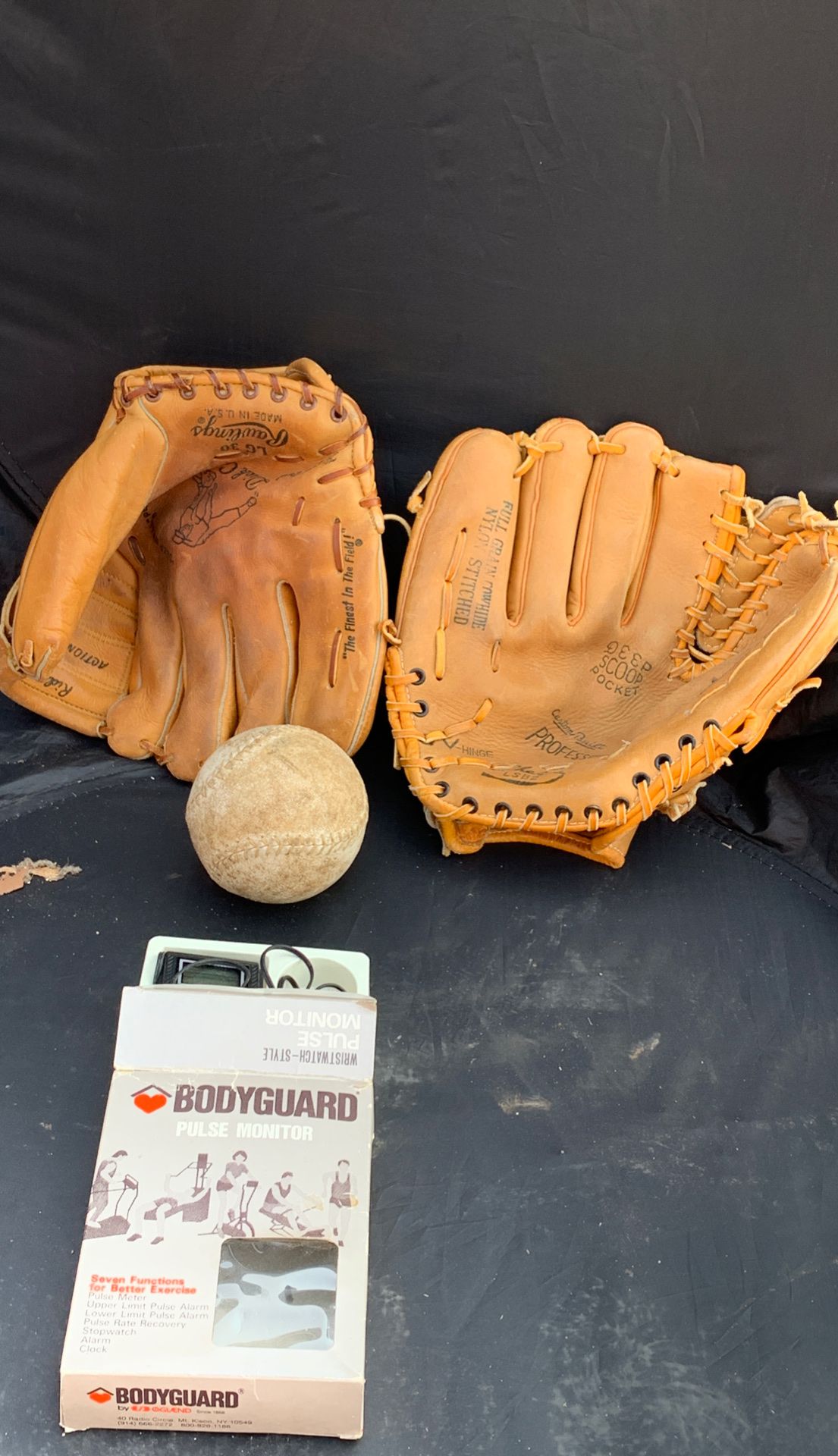 Baseball gloves with an accessory