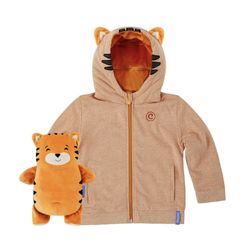 Cubcoats Toddler Tomo The Tiger Transforming Hoodie & Plushie Size 3