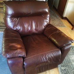 All Leather Power Recliner