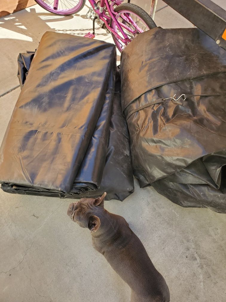 Flatbed tarps (used)