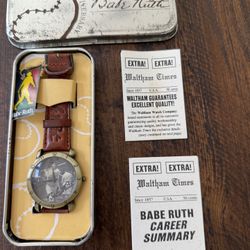 Babe Ruth Watch, Vintage, 100Th Anniversary