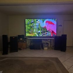 KLIPSCH,  DENON, VELODYNE,  HISENSE 100 INCH HD 4K TV, MORE 