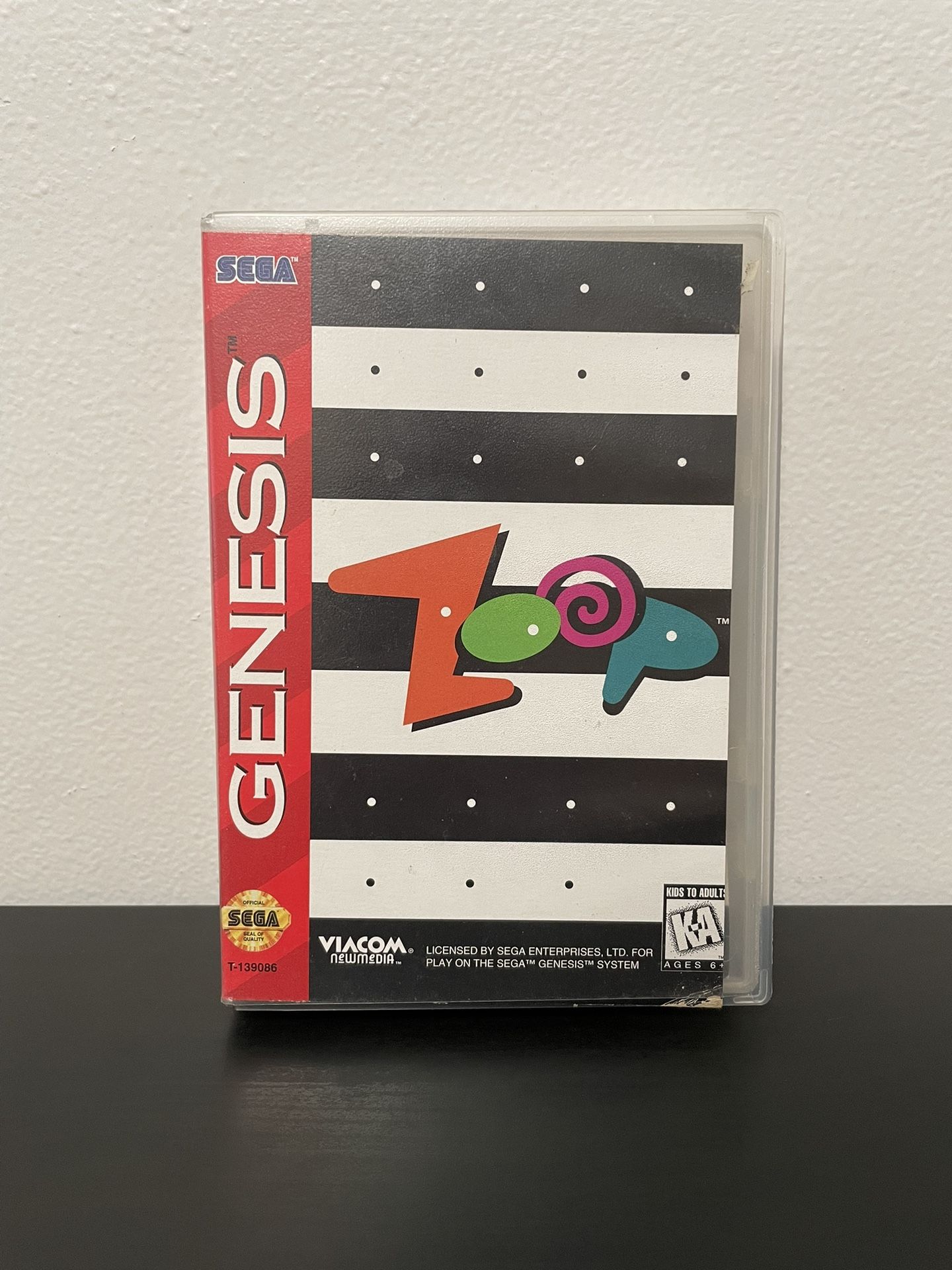 Zoop Sega Genesis CIB Video Game w/ Manual & Case Retro 1995