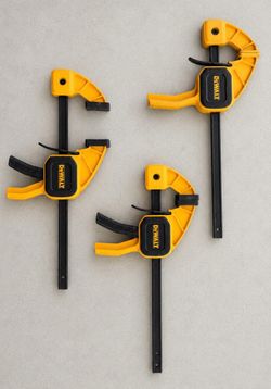 DEWALT Trigger Bar Clamps – Lot of 3 – Heavy Duty – Great Condition