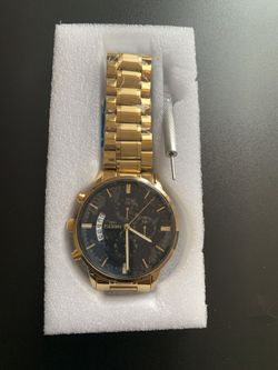 Mens Watch 43mm Gold & Black
