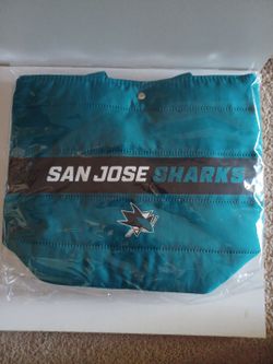 San Jose Sharks Teal Puffy Bag Lunch Box