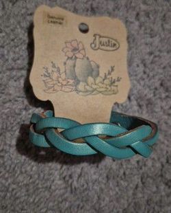 Leather braided bracelet