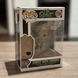 Funko Pop! Marvel Studios I Am Groot 1194 Groot With Grunds