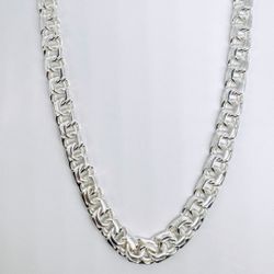 925 Silver Chino Link Chain 6.5 MM - 26 Inches Long.