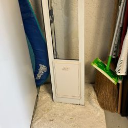 Small dog doggie door for sliding glass door