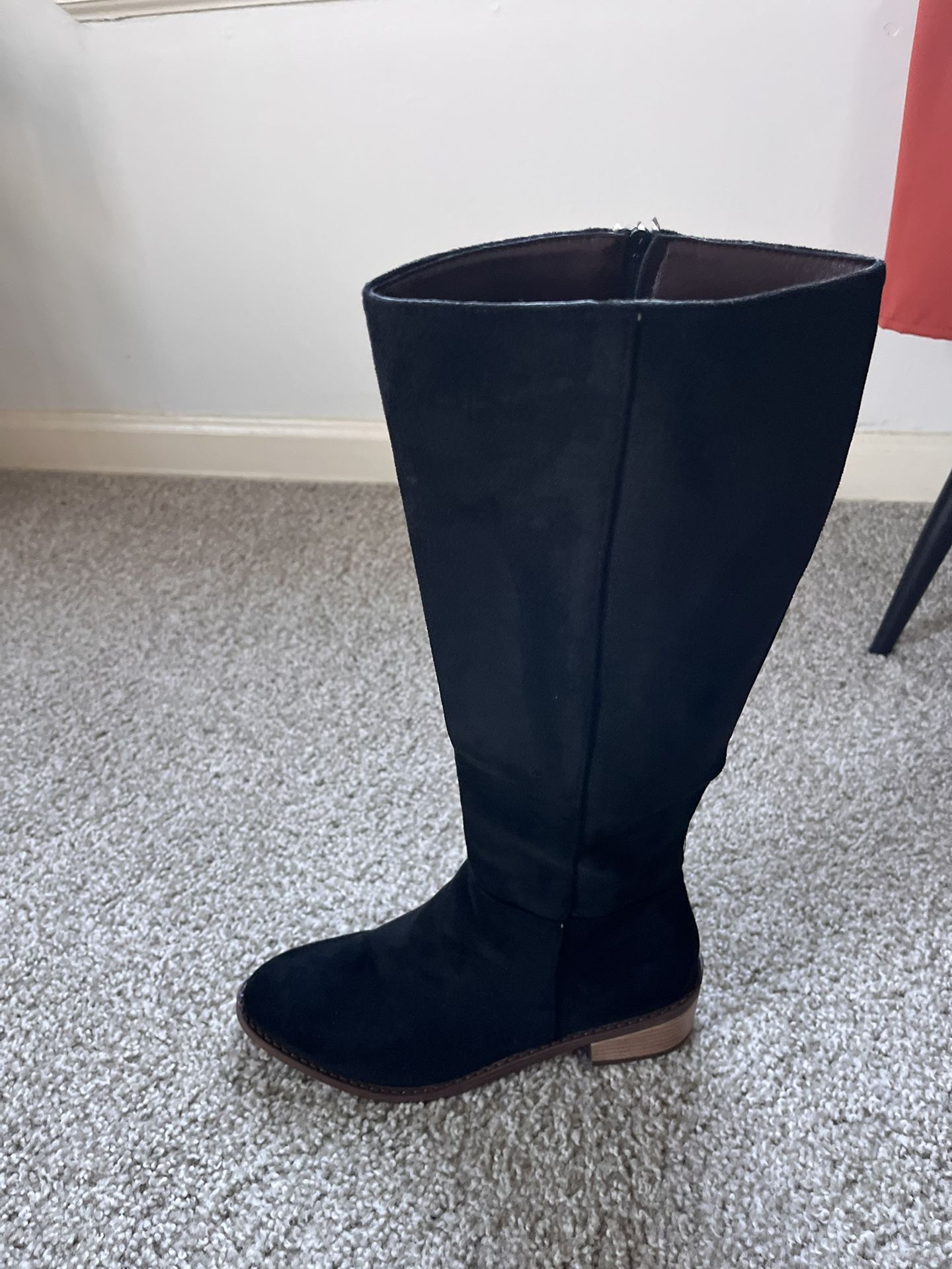 BRAND NEW KNEE HIGH SUEDE BOOTS