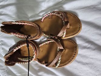 Seychelles Girls Brown Braided Sandals Size 13