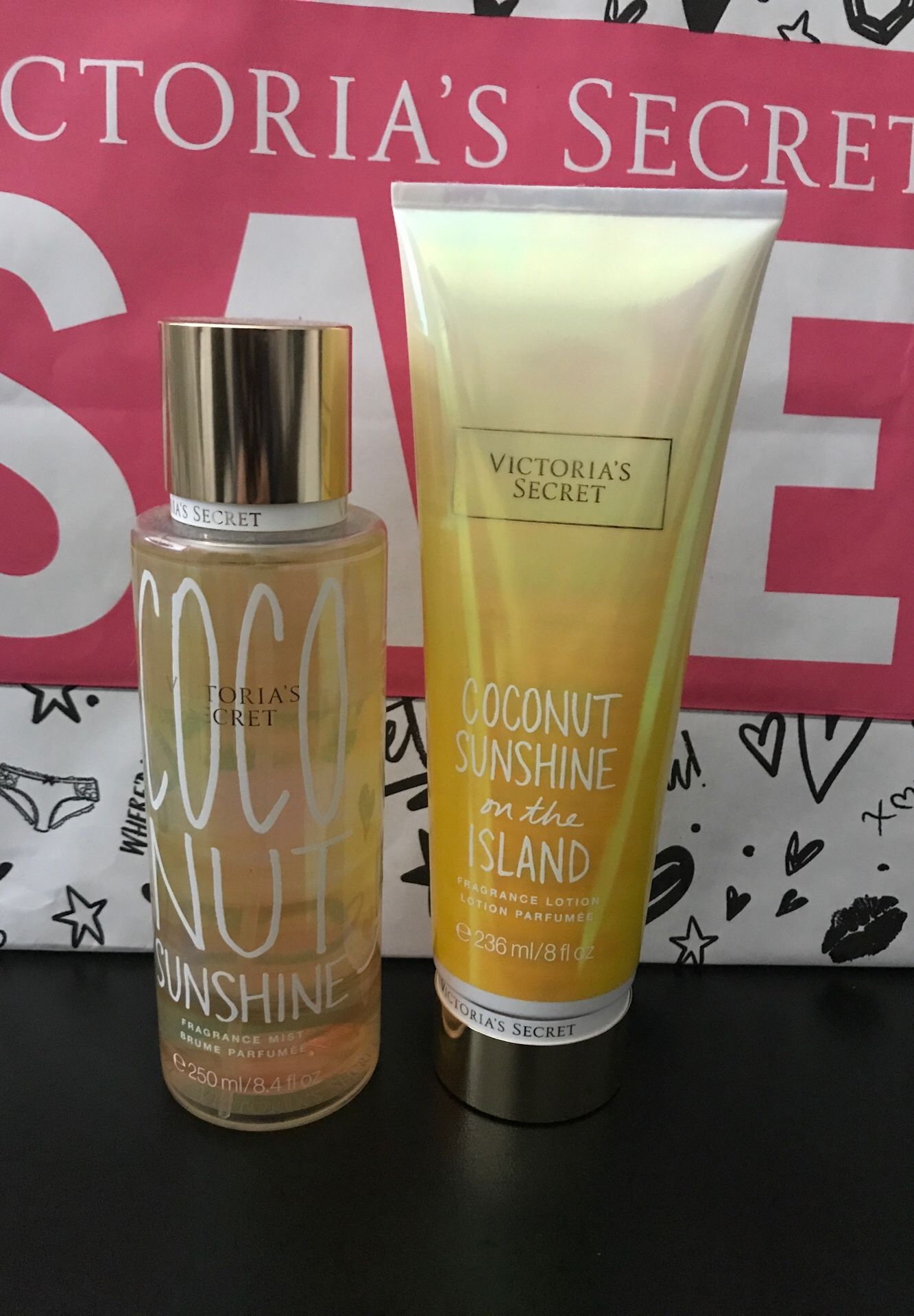 Victoria’s Secret Duo Fragrance Mist & Lotion Coconut Sunshine NEW