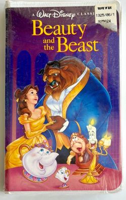 Beauty and the Beast VHS Black Diamond Classic Walt Disney-Factory Sealed VINTAGE-New